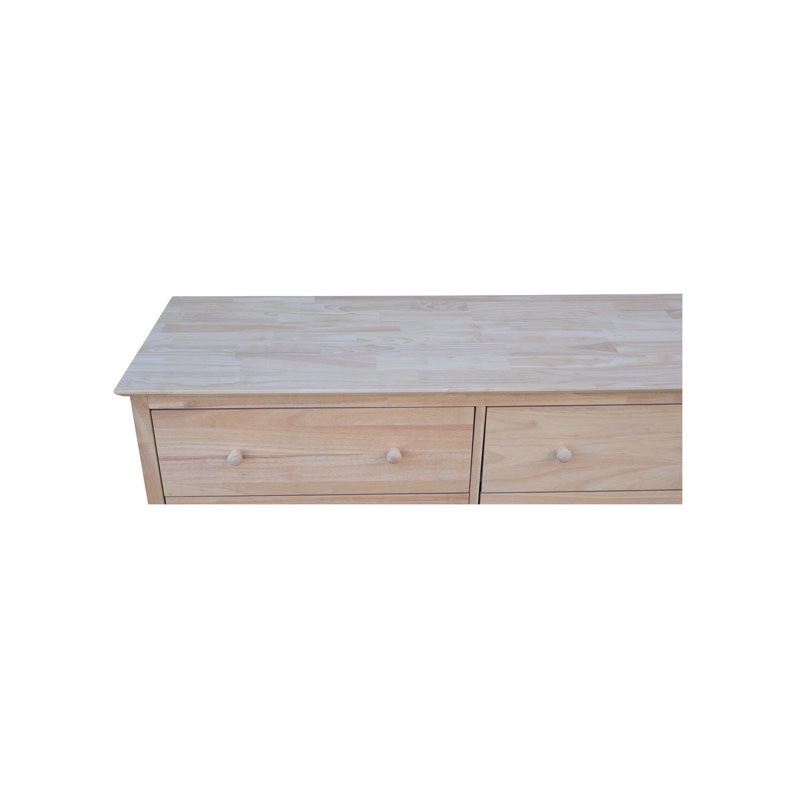 Dufrene 6 Drawer Double Dresser Highland Dunes Brown Gray White